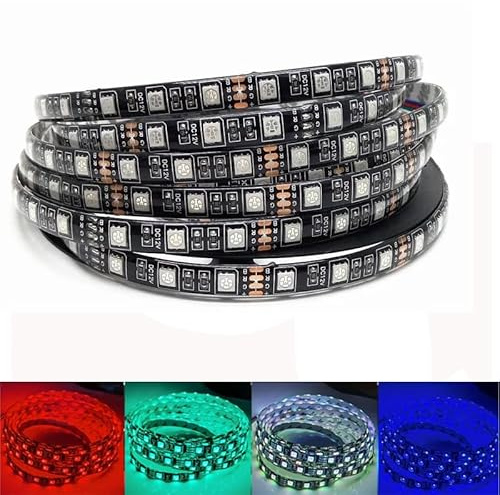 5050 RGB flexible LED Streifen Licht 60LEDs/m 12V 5m wasserdichte Haus KTV Bar Urlaub deco LED Band Lampe (RGB(Rot,Blau,Grün))