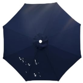 HonunGron Auvent De Remplacement pour Parasol 3.5m/3.0m/2.8m/2.7m/2.5m/2.3m/2m 6/8 Baleines, Toile De Parasol Déporté Remplacement Pour Cour, Jardin, Plage, Protection UV (Bleu Marine,8ribs-350cm)