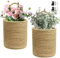 Siocok 2 Pack Wall Hanging Rope Basket, Wall Hanging Planter Baskets,Cotton Rope Woven Plant Pots for Fake Flowers, Rustic Decor for Porch Living Room Bedroom Entryway