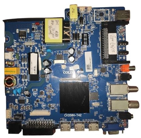 BCHGTRDR 4-Core Smart Network WiFi TV Motherboard Zubehör, CV358H-T42 37–42 V 600 MA Oder 65–100 V 450 MA Motherboard Ersatzteile(45W2T1SD1CI200v)