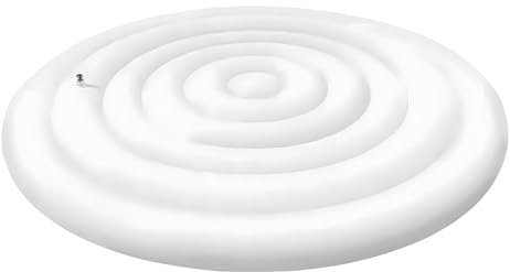Copertura rotonda gonfiabile per vasca idromassaggio, copertura gonfiabile da 145-165 cm, coperchio isolante antivento e antipioggia, coperchio per vasca (Circolare 165 cm,Nessuna maniglia)