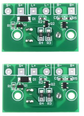 Be In Your Mind 2Pcs 3,7 V Solar Lampe Controller Modul mit Schalter Geeignet für Solar Lichter