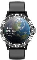 Tekday Montre connectée Sport Noire avec Bracelet en Silicone Noir, Femme/Homme, Suivi activité et Sommeil