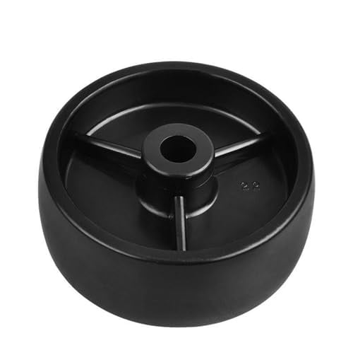 4 Teile/los Rollen 2,5 Zoll Schwarz PP Einzelrad Innenloch 8mm Lagerlos Kunststoff Durchmesser 65mm