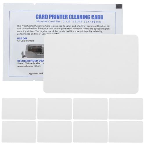 FUNOMOCYA 15pcs Printer Cleaning Cards Deep Cleaning Wipes for Pos Machine Scanner Maintenance Card Currency Counter Machine Cleaner