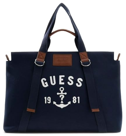GUESS Shopper Schultertasche Oslo Tote Blue Night dunkelblau