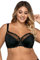 AVA 1030 Underwired Half Padded Full Cup Bra Not Separable Regulated Straps Made in EU, Black,38G