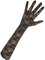 krautwear® Damen Handschuhe Spitze Ellenbogen Lang Abendhandschuhe Gerafft Braut Kurz Satin Schleife (PX-12108)