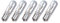Kummert Business Glühlampe Tacholampe Glassockellampe Signallampe T5 12V 1,2W W2x4.6D 1,2 Watt (5)