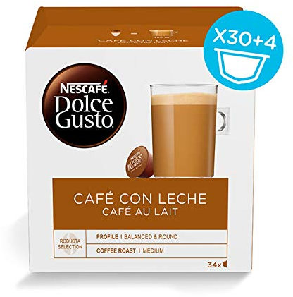 Capsule di Caffè con Contenitore Nescafé Dolce Gusto (34 uds) Cafe au lait