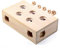 Cunluna Interaktives Katzenspielzeug, Holz, Spielzeug, Maulwurf Maus, Puzzle Box mit süßen Cartoon Spielzeugen für Katzen, Jagd, Spielen, Trainieren, Kratzen – 5 Löcher,A