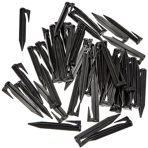 50 Stück Haken Befestigung Mähroboter Rasenroboter Erdanker Kabelhalter Führung Zubehör Set Befestigung für Begrenzungskabel Suchkabel Kabelhalter Kompatibel mit Gardena/Bosch/Husqvarna/Worx