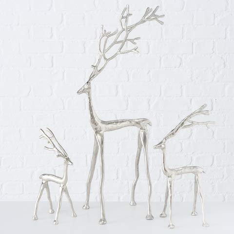 BOLTZE 9829701 Hirsch Frody Silber 37 cm (1 Stück)