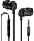 VEENAX M2 Kopfhörer In Ear, Wired Ohrhörer mit Mikrofon und Bass, Tangle-Free Kabel Earphones, Stereo Earbud Headphones für Handy Smartphone Computer Laptop Tablet MP3, 3,5 mm Klinke, Schwarz