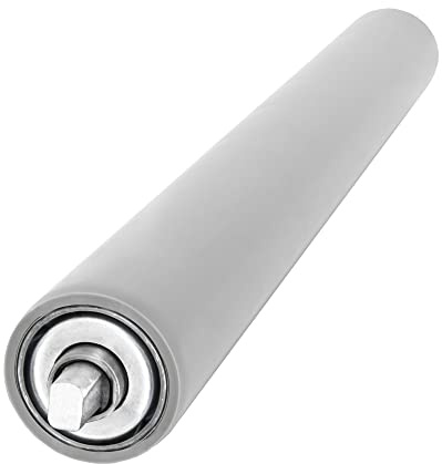 SCHMIDT systemprofile Tragrolle 500mm Ø 42mm Stahl Rollenbahn Untergurtrolle Rolle für Förderband mit Gummiüberzug