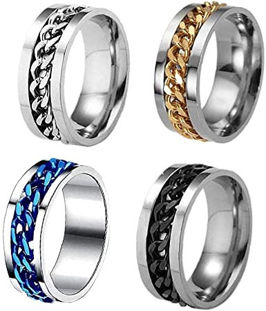 4 Piezas Anillo Abrebotellas,Anillos de Dedo Abridor de Botellas Sacacorchos de Cerveza Abridores de Botellas de Cerveza,para Picnics Familiares en Pub
