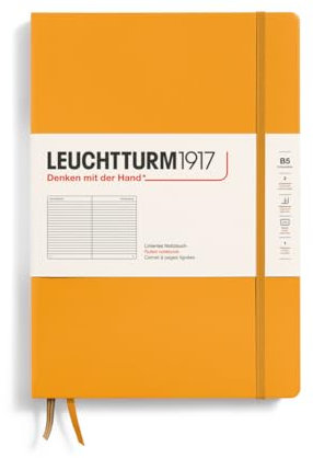 LEUCHTTURM1917 366167 Notizbuch Composition (B5), Hardcover, 219 nummerierte Seiten, Rising Sun, Liniert