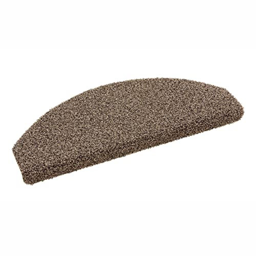Carpido Fußmatte Außen - 28 x 65 cm Beige - 0,8 cm hohe Schmutzfangmatte rutschfest - Türmatte mit Rauen Borsten zum reinigen - Für Jede Witterung