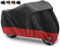 Funda para Moto Cubierta de la Moto Funda Protector para Moto Impermeable Funda para Moto 210D Tela Oxford Cubierta Protector Impermeable al Aire Libre contra Lluvia-265X105X125cm(Rojo)
