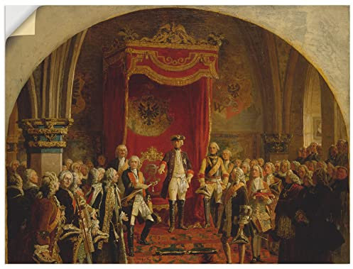 ARTland Wanddeko Wandtattoo selbstklebende Vinylfolie Preußen König Die schlesischen Stände huldigen Friedrich dem Großen in Breslau 1741 Symbolismus Wilhelm Camphausen R2BP