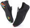 Vsufim Schnell trocknende Wassersport-Barfußschuhe, Aqua-Socken für Schwimmen, Strand, Pool, Surfen, Yoga, für Damen und Herren, Schwarz/Schwarz, 10 Women/9 Men