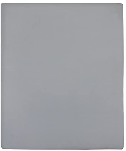 vidaXL 2X Spannbettlaken Spannbetttuch Bettwäsche Betttuch Bettlaken Spannlaken Laken Spannleintuch Jersey Grau 140x200cm Baumwolle