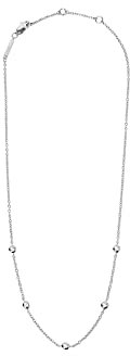 ESPRIT Damen-Kette 925er Silber 5 Zirkonia One Size Silber 32022938