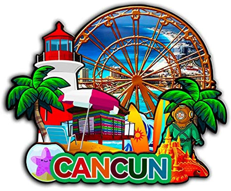 Orlybar Cancun Quintana Roo Mexico Magnet Kühlschrankmagnet aus Holz, 3D-Sehenswürdigkeiten, Reisen, Sammlerstück, Souvenirs, Dekoration, handgefertigt – 1989