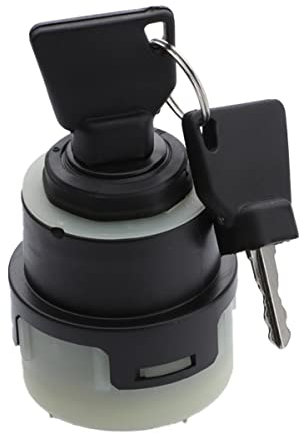 Effitnee Ignition Switch With 2 Keys Compatible with JCB New Holland NH Case JCB 3CX 4CX - 9 stitches - 701/80184 50988 85804674 -Lawn Mower Tractor Ignition Switch
