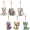DIY Diamond Painting Schlüsselanhänger Fuchs Kits Stkickerei Diamant Malerei Schlüsselring Mosaik Deko Anhänger Geschenke (Fuchs)