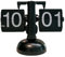 Natudeco Digitale Flip-Uhr, Mechanische Tisch-Flip-Uhr, Stummschaltung, Genaue Flip-Down-Uhr, Desktop-Dekorationen Für Wohnzimmer, Schlafzimmer, Arbeitszimmer, Büro(Schwarz)