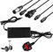 Electric Scooter Charger, 42V 2A Universal Electric Bike Charger, Mobility Scooter Battery Charger with 6 Plugs, Universal Electric Hoverboard Scooter Fast Charger for Charger, Scooter, Balance Bike