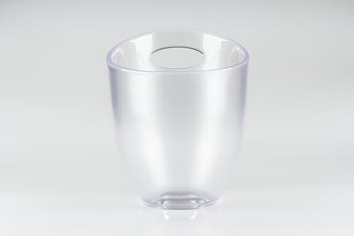 Qpractiko - Cubitera de Hielo 3.5L | Diseño Opaco Baikal | Elegante y Reutilizable | Asa Ergonómica para Fácil Transporte | Ideal para Eventos y Hogar, Transparente Opaco, Plástico
