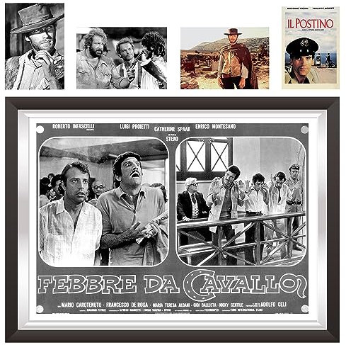 Papiarte Poster Stampe da Parete Vintage Cinema Italiano – Quadri Camera da Letto, Cucina, Soggiorno per Arredamento Casa, Ideale come Decorazioni Senza Cornice 21x30 (Cinema Italiano #17)