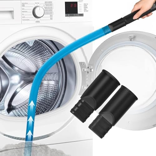 RUKHOOL Flexible Fugendüse Staubsaugerdüse 81CM Lange Staubsauger Aufsatz Auto Verlängerung Düse Zubehör mit 32 & 35mm Anschluss Universal Flachdüse zur Reinigung unter Den Autositzen Möbeln