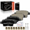 Frankberg 4x Bremsbelag Bremsbeläge Hinten Kompatibel mit Grande Punto 199 1.2L-1.9L 2005-2012 Punto Evo 199 1.2L-1.6L 2008-2012 Corsa D S07 1.6L-1.7L 2006-2014 Replace# 93189823