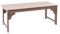 Outsunny Gartenbank, 2-Sitzer, Gartenbank, ohne Rückenlehne, Sitzfläche, Lattenrost, Holzrahmen für Garten, Terrasse, Hof, Maße: 115 x 50 x 45 cm, Naturholz
