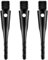 CyeeLife Dartspitzen Kunststoff 200 Stück Premium Softdart Spitzen I 2BA Gewinde I Dartpfeil Spitzen, Softdarts Ersatzspitzen, Besonders stabil & langlebig,Schwarz