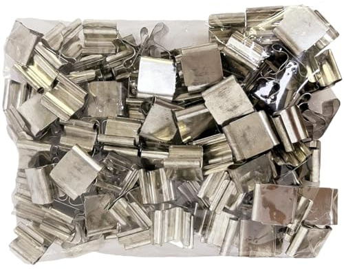 NONDK Dochthalter aus Metall, 100 Stück, Dochthalter für Kerzen mit Holzdocht