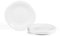 LaGlint 20,32cm Platos de Postre Blanco, Vidrio Opalino Juego de Plato Cocina 6 piezas, Platos de Ensalada, Plato Cuadrado Pequeño, Aptos para Lavavajillas y Microondas para fruta, pasta, snacks
