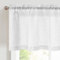 Tende a Pannello, Confezione da 2 Tende da Bistrò, 60 x 45 cm (L x A), Tenda Corta, Tenda da Cucina, per Bagno, Decorazione per Finestre Piccole, Bianco