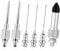 lasuroa 6pcs Grease Gun Accessory Set, Including 3 Grease Needle Nozzle 2 Grease Needle Dispenser 1 Rubber Nipple Adapter Grease-Dispensing Tip Adapters for Small and Confined Spaces