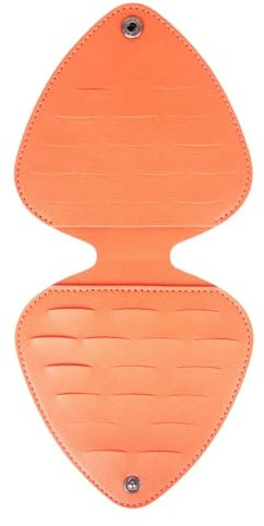 Gitarren-Pick-Koffer, Aufbewahrungskoffer für Bassgitarren-Picks, tragbare Gitarren-Pick-Tasche, bequemes Tragen, großes Fassungsvermögen, 13,8 cm, für verschiedene Gitarren-Plektren, Akustik, Elektro