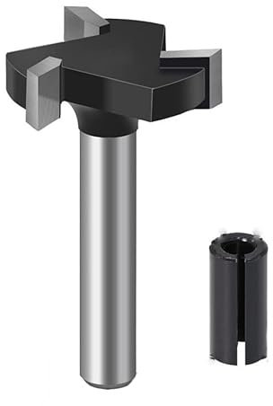 1pc CNC Spoilboard Surfacing Router Bits, 1/4 Inch 6mm Shank 1 Inch Diametro di taglio, lastra appiattimento Router Bit Planing Bit Wood(6mm shank)