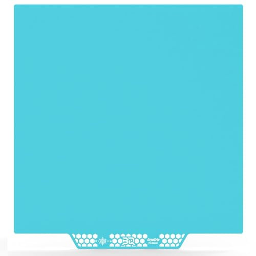 BIQU CryoGrip Pro Glacier Build Plate for Voron 300, Qidi Plus 4 3D Printers, Double-Sided Fine Textured Spring Steel Sheet, Firm Adhesion, 300 x 300mm, 1 Piece