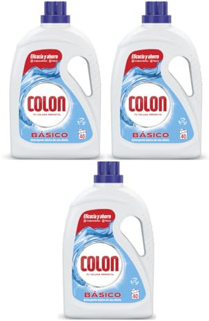 Colon Detergente Máquina Líquido Básico, 3 x 2000ml, 6L Total