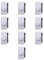 10x Dimmer, regolazione 100W-1000W, Moduli Bianchi, Compatibile Con Vimar Plana, frutti, interruttori, pulsanti, deviatori, dimmer, sensori, PIR, buzzer, Per Placche originali e compatibili