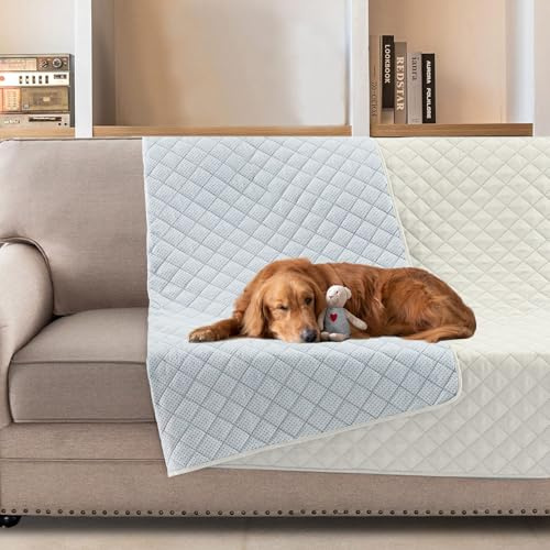 BellaHills Wasserdichter Sofabezug für Hunde Sofaüberwurf Decke Hundehaare Hundedecke Sofaschutz Blanco 172x208cm