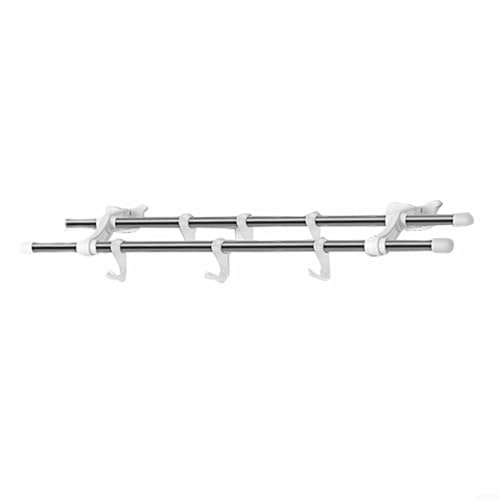 Heizkörper-Handtuchhalter, Edelstahl, Heizkörper-Trockengestell mit 6 Haken, Handtuchhalter für Küche, WC, Heizkörper-Handtuchhalter (60 cm)