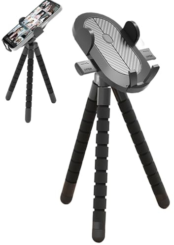 Stroller Phone Holder, 360° Rotatable Smartphone Cradle, Non-Slip Flexible Mount, Adjustable Device Stand, Multi-Purpose Gadget Accessory for Shopping Cart, Kayaking, Motorcycle, Treadmill, Scooter